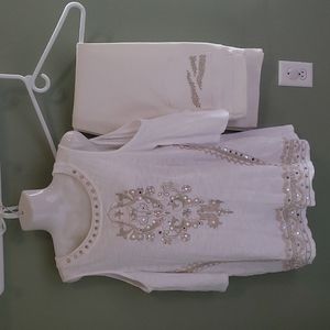 Chicos Size 1 and Michael Kors 10 white Jean's Set